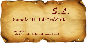 Serdült Lóránt névjegykártya